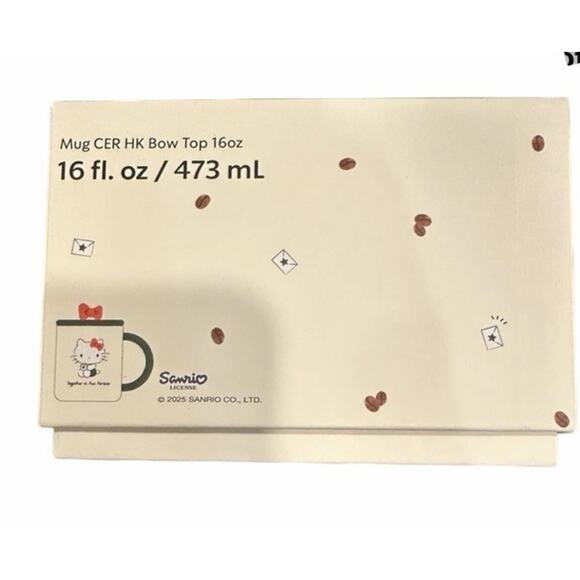 STARBUCKS HELLO KITTY Ceramic Mug 16 FL. OZ. 2025 Christmas Holiday Collectibles - Picture 5 of 6